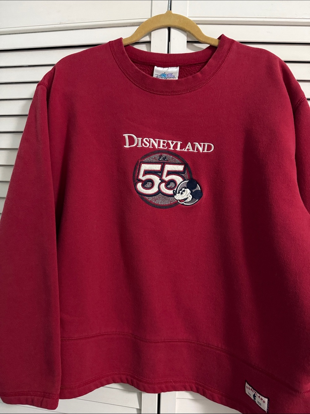 Disneyland 55th Anniversary fleece pullover,XL, excellent condition